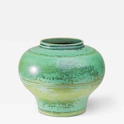 Tiffany Studios Favrile Pottery Vase with Crystalline Glaze