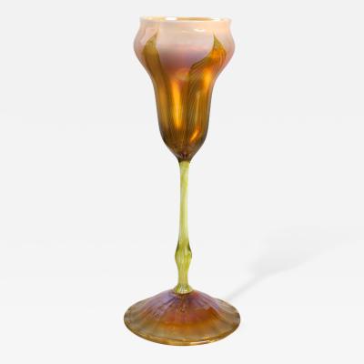 Tiffany Studios Flower Form Glass Vase by Tiffany