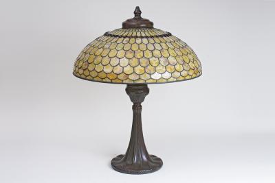 Tiffany Studios Jeweled Fish Scale Table Lamp