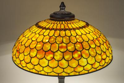 Tiffany Studios Jeweled Fish Scale Table Lamp