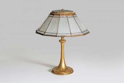 Tiffany Studios Linenfold Table Lamp