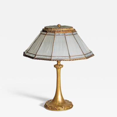 Tiffany Studios Linenfold Table Lamp