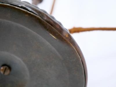 Tiffany Studios New York Signed Bronze Base and Globes Double Student Lamp