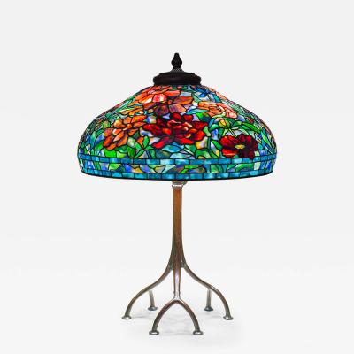 Tiffany Studios Peony Table Lamp