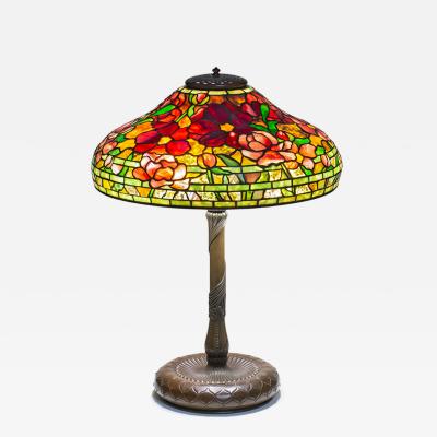Tiffany Studios Peony Table Lamp