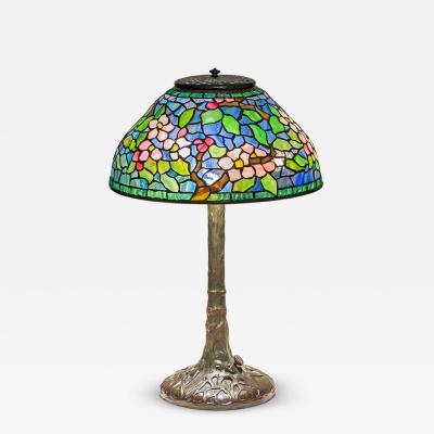 Tiffany Studios Rare Apple Blossom Table Lamp