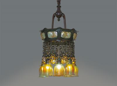 Tiffany Studios Rare Early Moorish Hanging Fixture