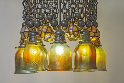Tiffany Studios Rare Early Moorish Hanging Fixture