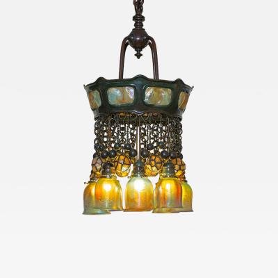 Tiffany Studios Rare Early Moorish Hanging Fixture