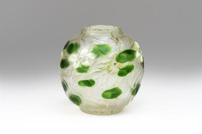 Tiffany Studios Rare Rock Crystal Cameo Vase