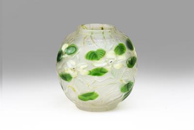 Tiffany Studios Rare Rock Crystal Cameo Vase
