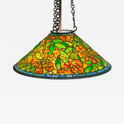 Tiffany Studios Rare Trumpet Creeper Hanging Shade