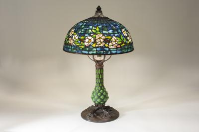 Tiffany Studios Rare Wild Rose Border Table Lamp