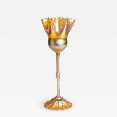 Tiffany Studios Ruffled Gold Flower Form