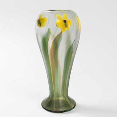 Tiffany Studios Tiffany Favrile Paperweight Daffodil Vase