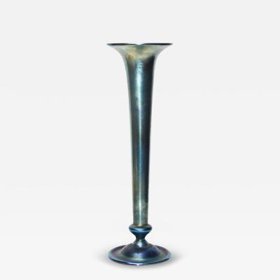 Tiffany Studios Tiffany Studios Blue Favrile Glass Vase
