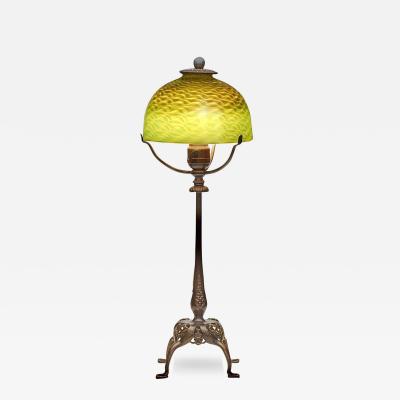 Tiffany Studios Tiffany Studios Bronze and Favrile Table Lamp