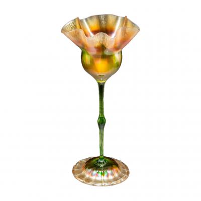 Tiffany Studios Tiffany Studios Colorful Favrile Floriform Vase