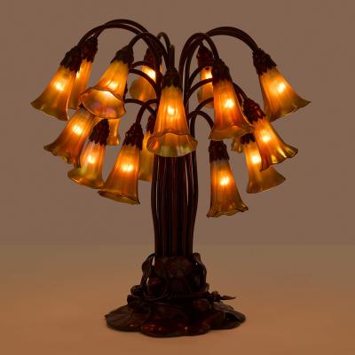 Tiffany Studios Tiffany Studios Eighteen Light Lily Table Lamp