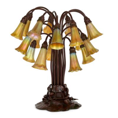 Tiffany Studios Tiffany Studios Eighteen Light Lily Table Lamp