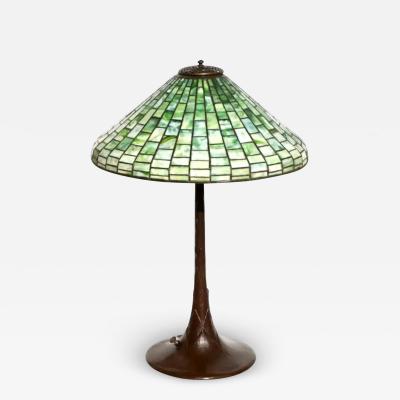 Tiffany Studios Tiffany Studios Geometric Table Lamp