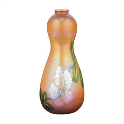 Tiffany Studios Tiffany Studios Glass Vase Acid Etched Wheel Carved Cameo Favrile