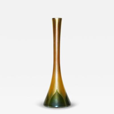 Tiffany Studios Tiffany Studios Gold Favrile Glass Foliate Vase