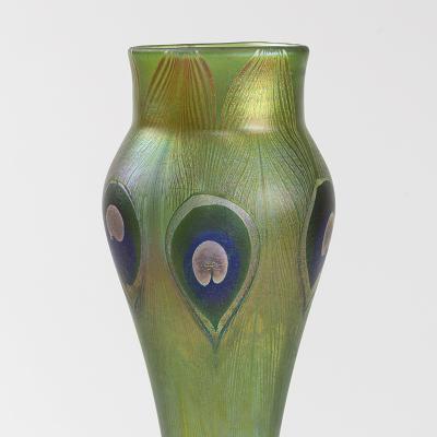 Tiffany Studios Tiffany Studios New York Art Peacock Eye Glass Vase