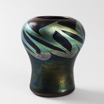 Tiffany Studios Tiffany Studios New York Bluish Green Favrile Glass Vase