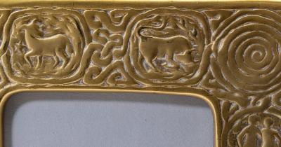 Tiffany Studios Tiffany Studios Zodiac Dore Bronze Easel Calendar Model 943 20th Century