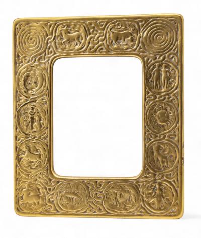 Tiffany Studios Tiffany Studios Zodiac Dore Bronze Easel Calendar Model 943 20th Century