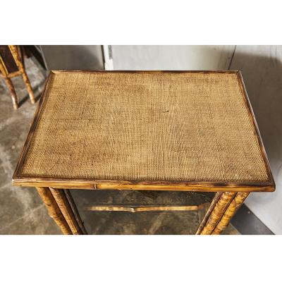 Tiger Bamboo Cabinet with Glass Door