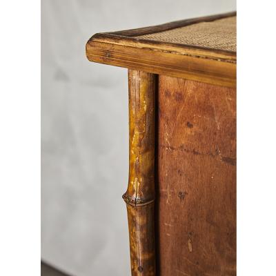 Tiger Bamboo Cabinet with Glass Door