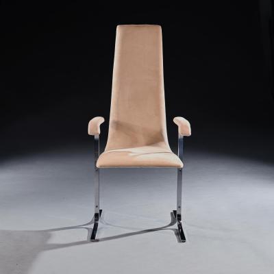 Tim Bates Set of Eight Mid Century High Back Lisse Dining Chairs Designed by Tim Bates