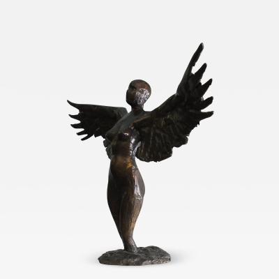 Tim Rawlins Eagle Contemporary Bronze Sculpture