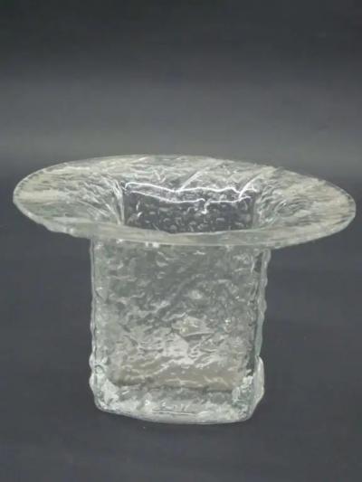 Timo Sarpaneva Five Scandinavian Midcentury Blown Ice Glass Vases by Timo Sarpaneva Iittala