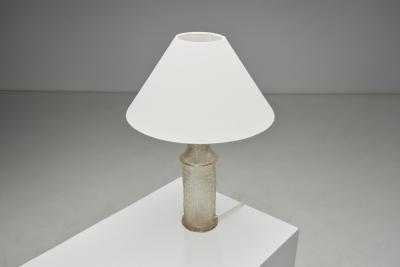 Timo Sarpaneva Glass Table Lamp by Timo Sarpaneva for Lilux Lighting Finland ca 1970s