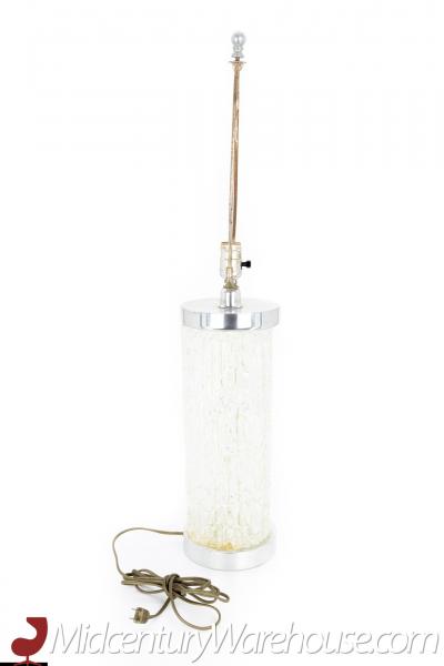 Timo Sarpaneva Iittala Festivo Style Mid Century Glass Chrome Table Lamp