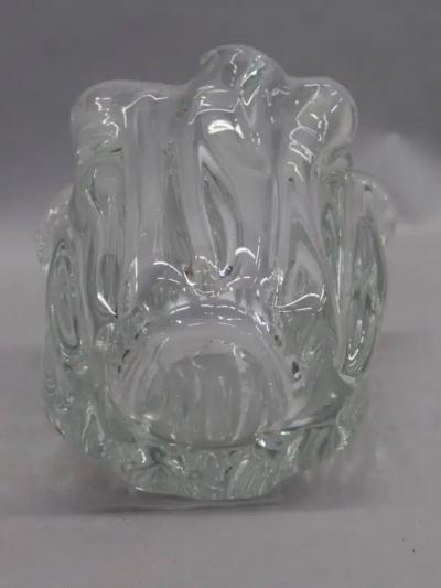 Timo Sarpaneva Scandinavian Mid Century Organic Modern Blown Glass Vase by Timo Sarpaneva