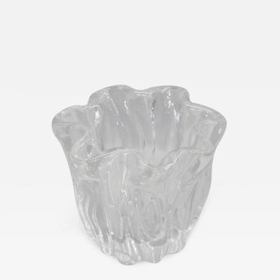 Timo Sarpaneva Scandinavian Mid Century Organic Modern Blown Glass Vase by Timo Sarpaneva