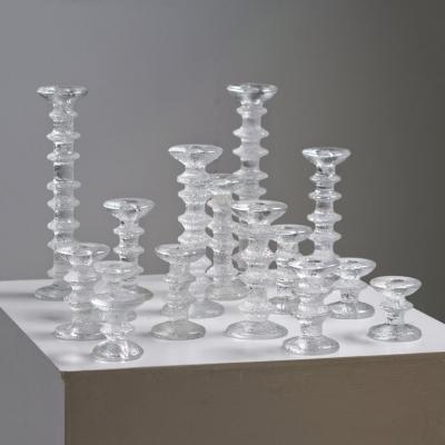 Timo Sarpaneva Set of Fifteen Festivo Glass Candle Holders by Timo Sarpaneva for Iittala 1960s