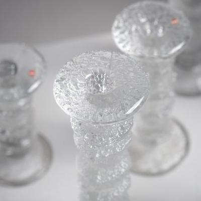 Timo Sarpaneva Set of Fifteen Festivo Glass Candle Holders by Timo Sarpaneva for Iittala 1960s