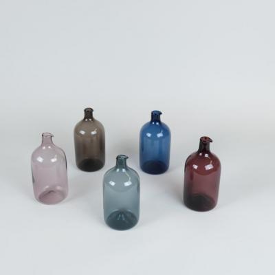 Timo Sarpaneva Set of Five Colourful Timo Sarpaneva Bird Bottles for Iittala 1950s