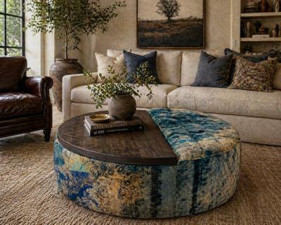 Timothy Oulton Shabby Storage Coffee Table Siren Velvet Reclaimed Timber