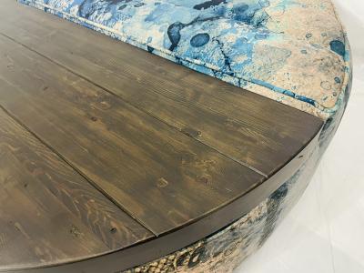 Timothy Oulton Shabby Storage Coffee Table Siren Velvet Reclaimed Timber