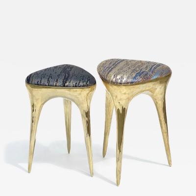 Timothy Schreiber Nishijin Occasional Table Stool by Timothy Schreiber