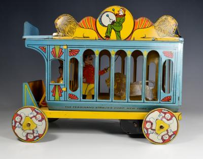 Tin Toy Circus Truck Ferdinand Strauss Big Show Circus 1930