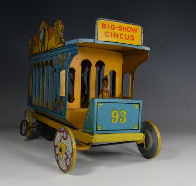 Tin Toy Circus Truck Ferdinand Strauss Big Show Circus 1930