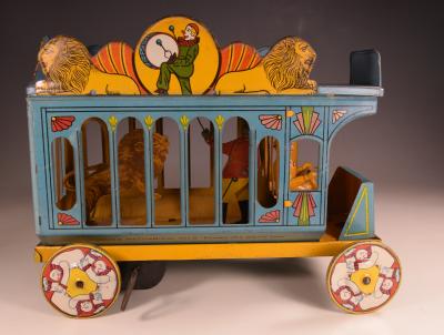 Tin Toy Circus Truck Ferdinand Strauss Big Show Circus 1930