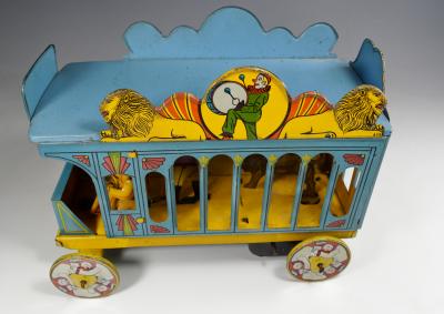 Tin Toy Circus Truck Ferdinand Strauss Big Show Circus 1930